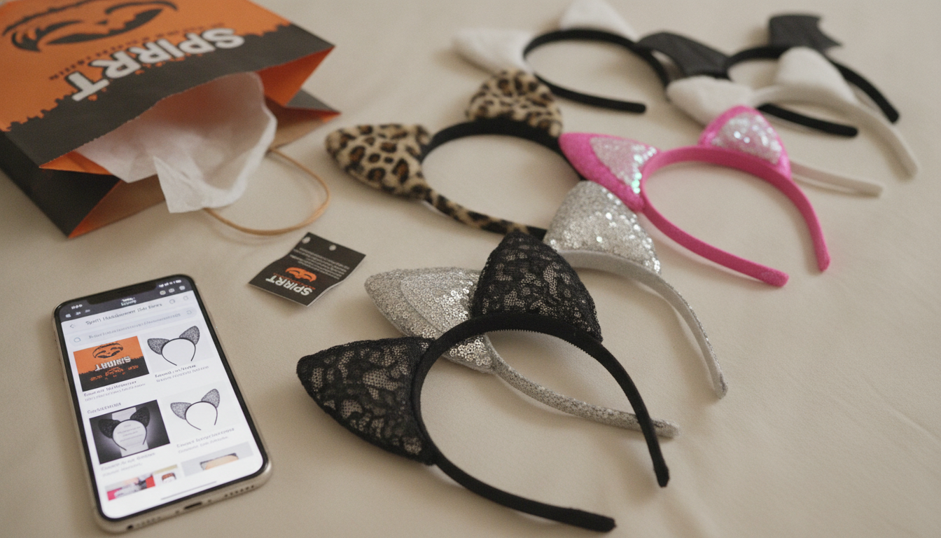 Spirit Halloween Cat Ears: Styles, Stock & Tips