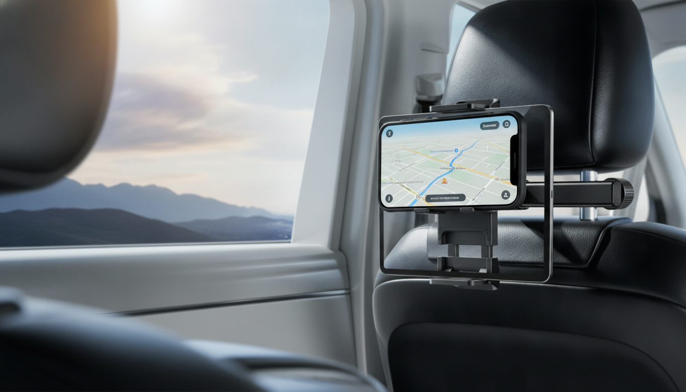 360° Rotating Car Phone & Tablet Holder: Stable Setup