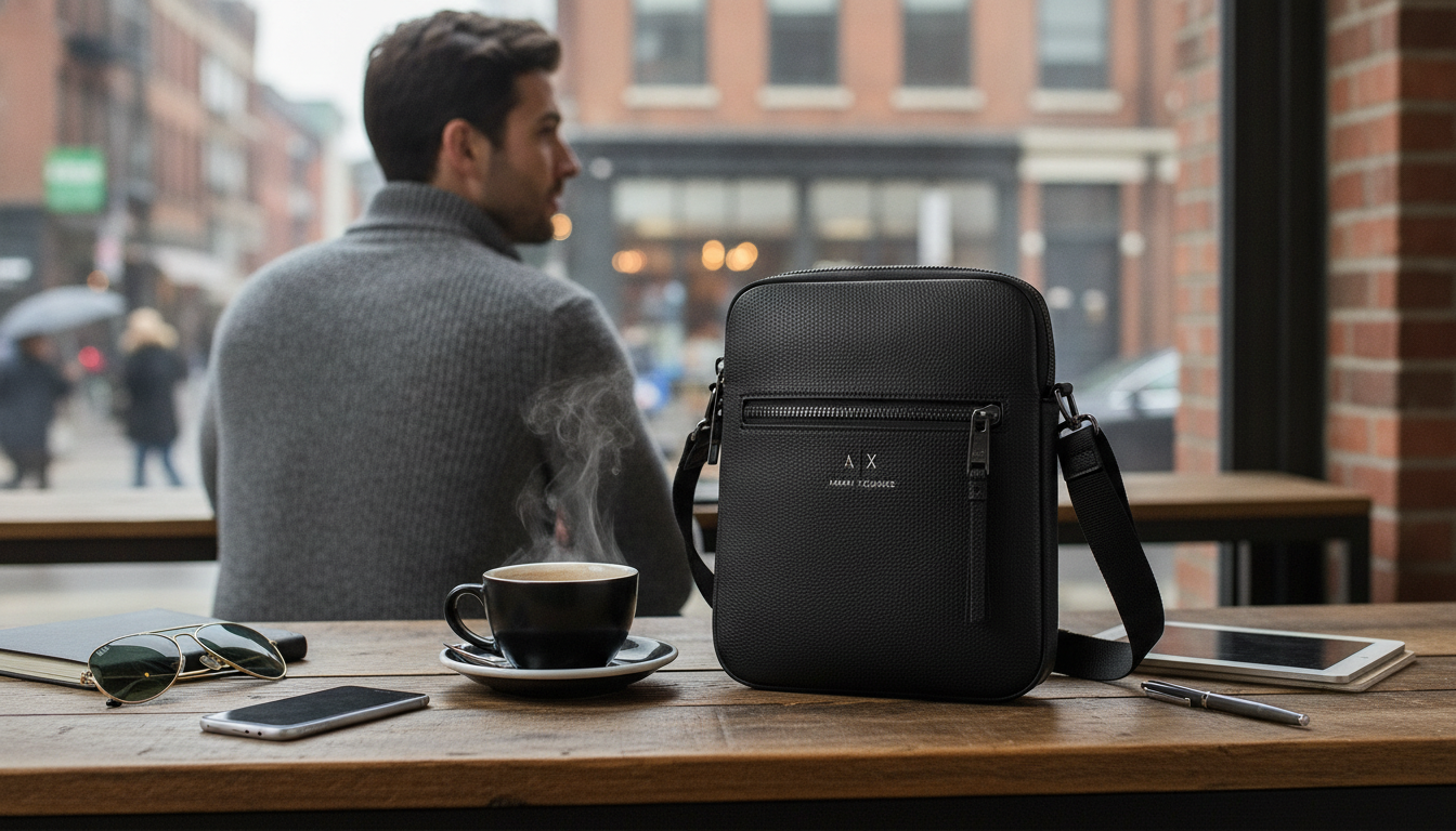 Armani Exchange Men’s Shoulder Bag for City Essentials