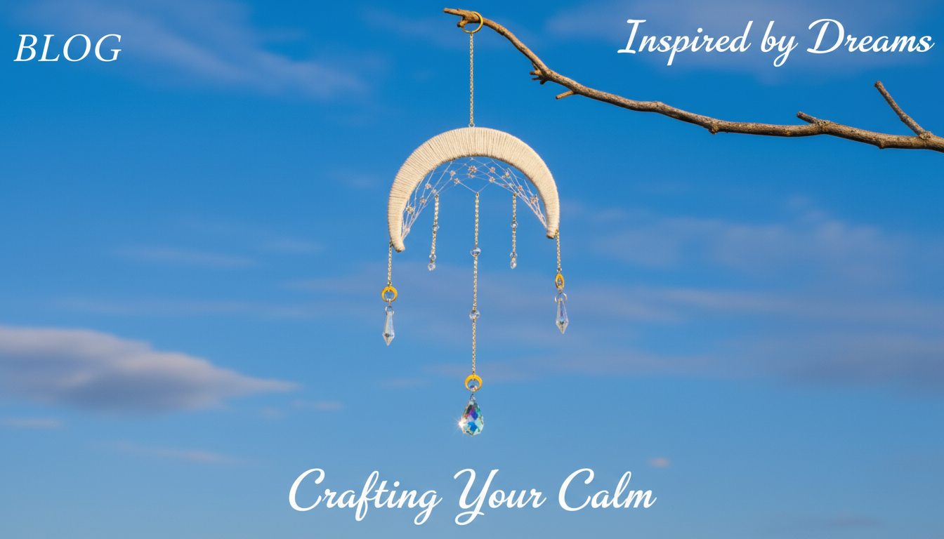 Boho Macrame Dreamcatcher Suncatcher with Crystal Glow