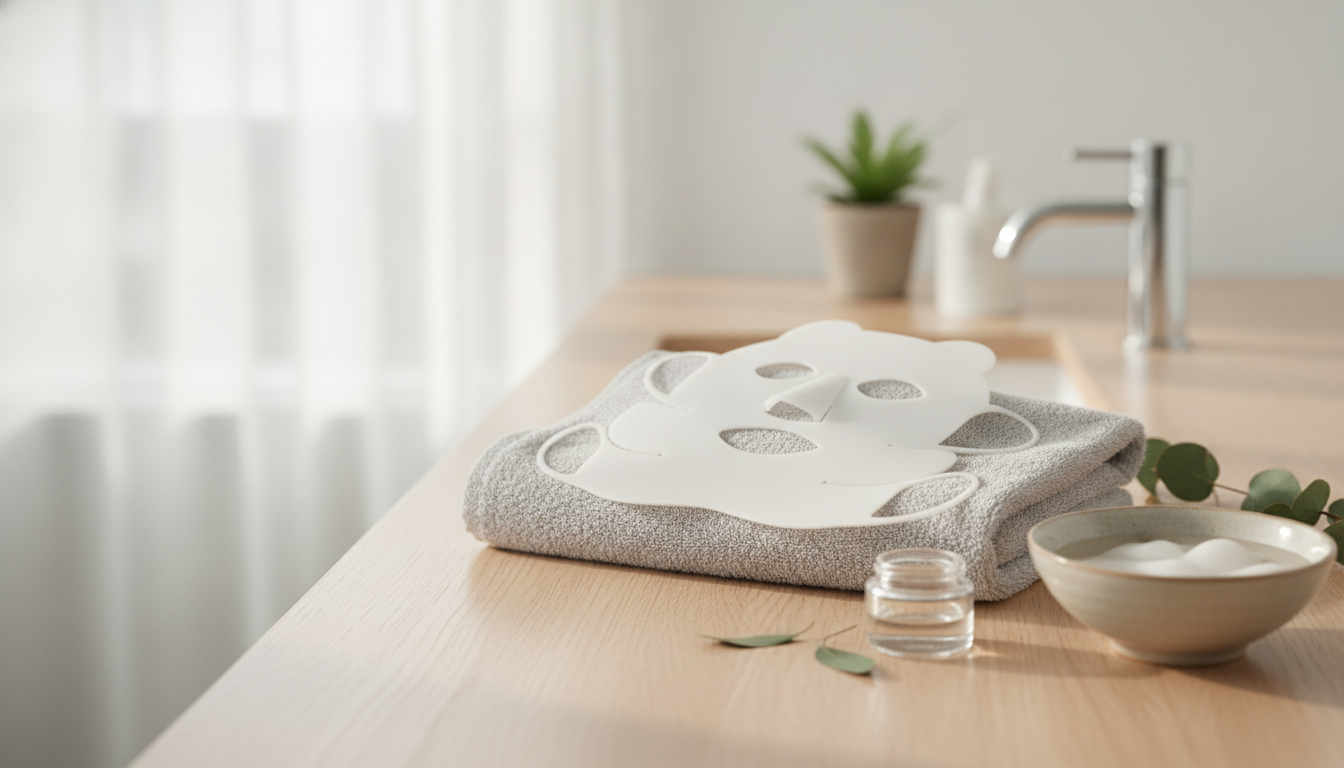 Panda-Ear Silicone Sheet Mask Cover to Prevent Drying