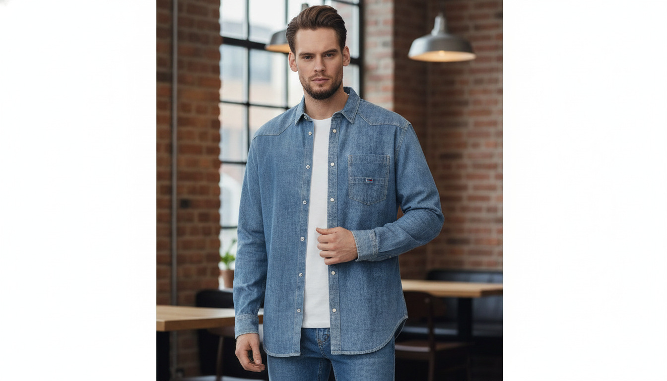 Tommy Hilfiger Men’s Blue Cotton Shirt: Fit, Care & Style