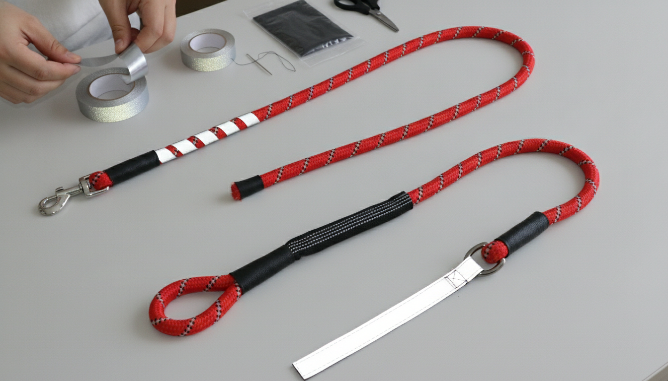 Make a Dog Leash Reflective: Tape, Strips & Sleeves