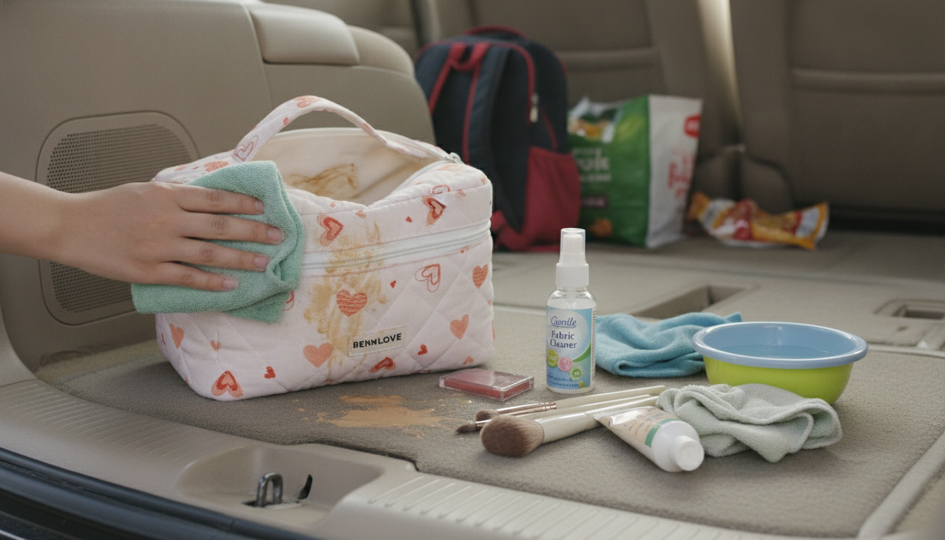 How to Clean a Quilted Cotton Makeup Bag After Spills