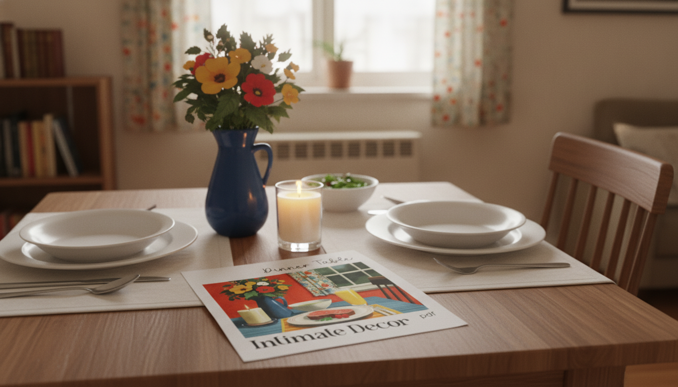 Romantic Dinner Table Decor for Small Apartments