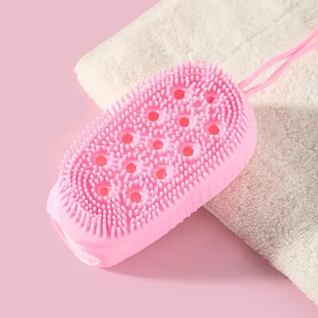 Silicone Double-Sided Bath Brush: Gentle Exfoliation